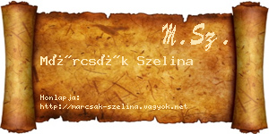 Márcsák Szelina névjegykártya